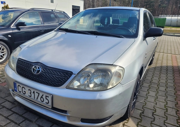 Toyota Corolla cena 5900 przebieg: 318650, rok produkcji 2002 z Grudziądz małe 67